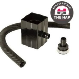 37337 – Square line Regenafwater naar regenton Zwart
